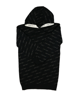 Černá dlouhá mikina s nápisy 