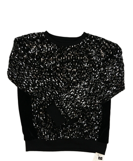 Nová černá flitrovaná mikina 