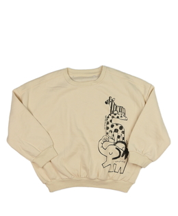 Světle hnědá mikina se zvířátky George