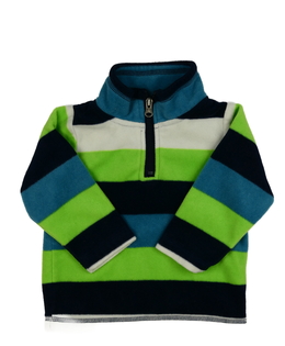 Pruhovaná fleecová mikina 