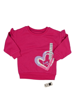 Nová růžová mikina s volánky 