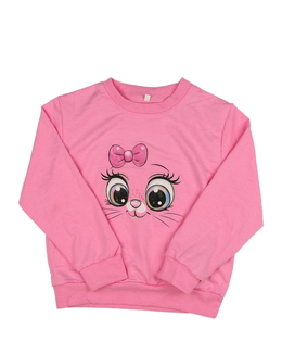 Růžová roztomilá slabší mikina 