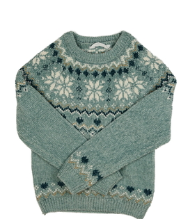 Zelený vzorovaný svetr Primark 