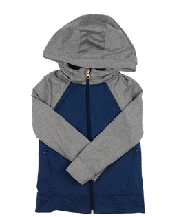 Šedo-modrá sportovní mikina Decathlon