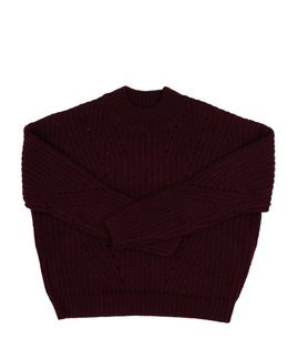 Tmavě hnědý kratší svetr New Look 