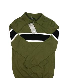 Nový zelený svetr s límečkem George