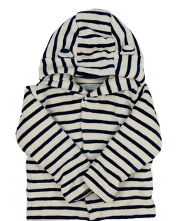 Bílá mikina s modrými pruhy M&S