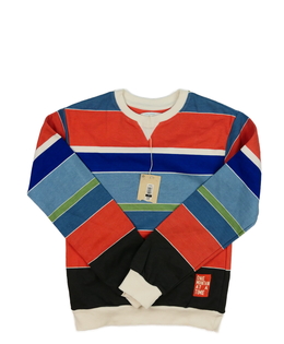 Nová barevně pruhovaná mikina 