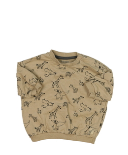 Hnědá mikina se zvířátky Nutmeg