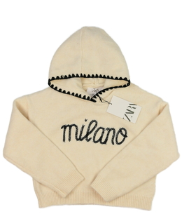 Nový hnědý crop svetr Zara