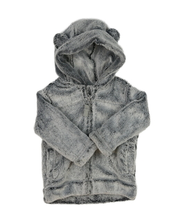 Šedá melírovaná chlupatá mikina George 