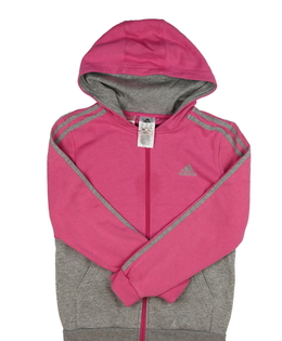 Šedo-růžová mikina Adidas 