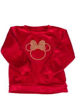 Červená hebká mikina Minnie George