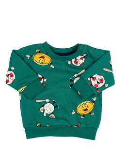 Zelená mikina s obrázky Primark 