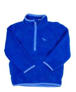 Modrá fleecová mikina s dinosaurem Nutmeg