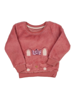 Růžová teplá mikina Nutmeg