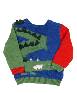 Vícebarevný svetr s krokodýlem Next