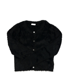 Černý žinylkový crop svetr Next