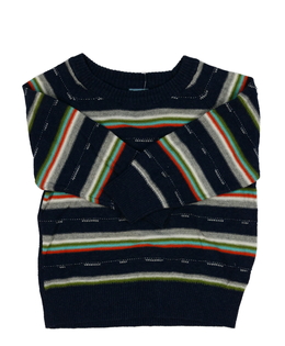 Modrý pruhovaný slabší svetr Gap