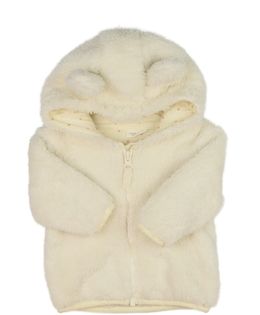 Krémová chlupatá mikina Next