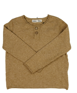 Hnědý melírovaný svetr 