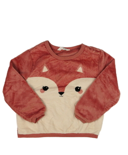 Růžová hebká mikina s čumáčkem H&M
