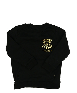 Černá mikina se zlatým obrázkem George