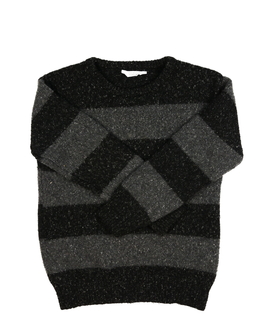 Šedý tmavý pruhovaný svetr Primark  