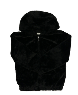 Černá kožíšková mikina F&F