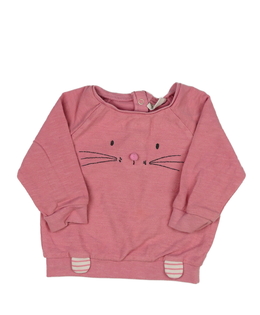 Růžová mikina s čumáčkem Next