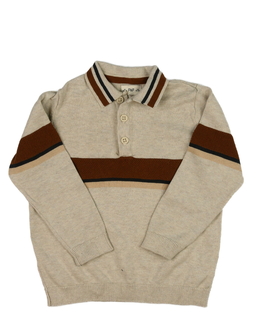 Hnědý svetr s límečkem F&F