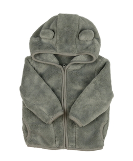 Šedá chlupatá mikinka 