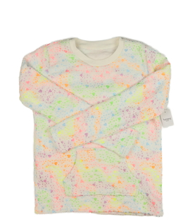 Nová bílá barevně vzorovaná mikina Nutmeg