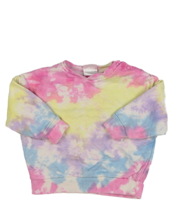 Barevně batikovaná mikina 