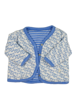 Modro-bílá mikina se slony Jojo Maman Bébé