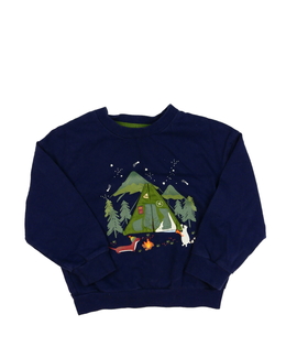 Tmavě modrá mikina s lesním motivem Mothercare