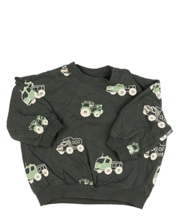 Šedá mikina se stroji H&M