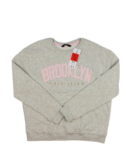 Nová šedá mikina s nápisy George