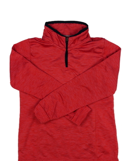 Červená melírovaná sportovní mikina Crane 