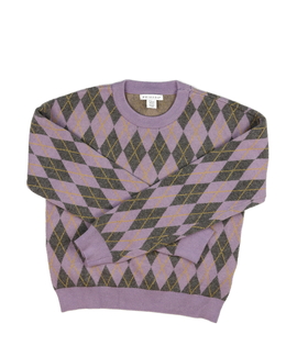 Fialový vzorovaný kratší svetr Primark