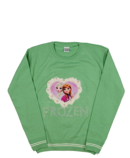 Zelený svetřík Frozen 