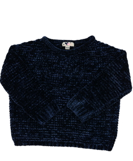 Tmavě modrý teplý svetr