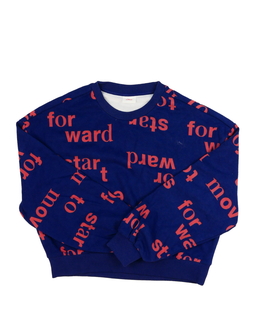 Modrá kratší slabá mikina 