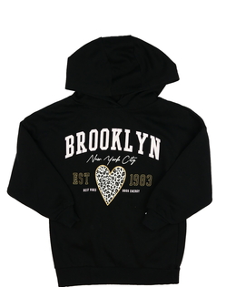 Černá mikina se srdcem George