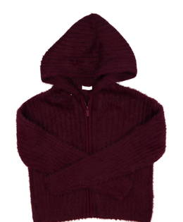 Bordo žinylkový crop svetr Next