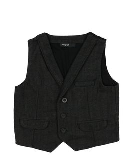 Šedo-černá společenská vesta M&S