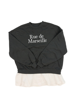 Šedá mikina s košilovým spodkem Primark 