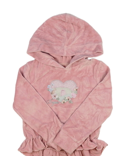 Růžová mikina se srdíčkem 