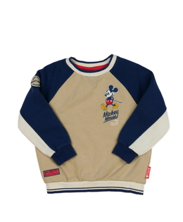 Krásná hnědo-modrá mikina Mickey Disney