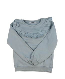 Modrá mikina s volánky 